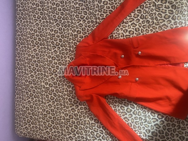 Manteau rouge zara