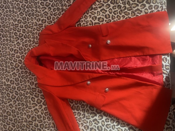 Manteau rouge zara