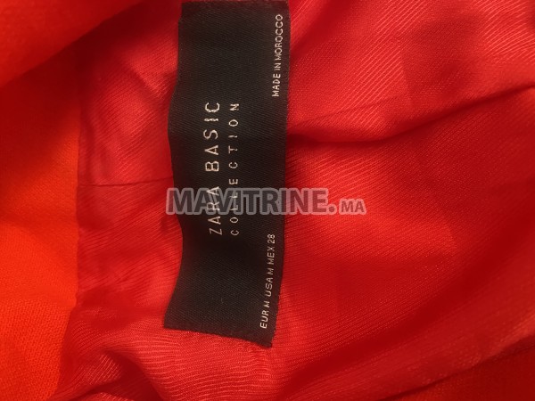 Manteau rouge zara