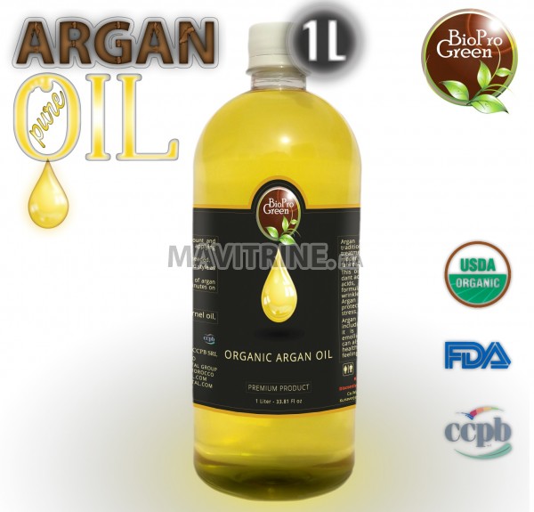 Exportation d'huile d'argan vierge certifiée