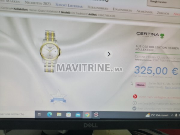 Montre Certina ds tradition