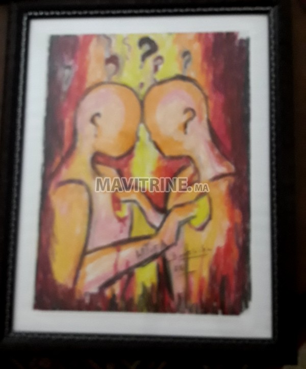 Dessin avec pastel imaginaire 41×51