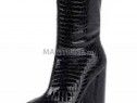 Photo de l'Annonce: Boots à talons faux croc Noir 39