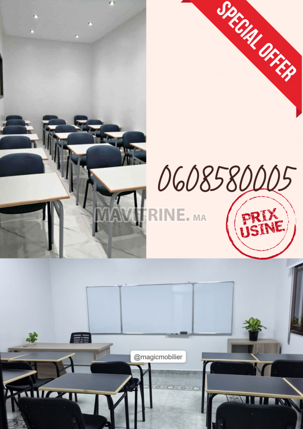 mobilier scolaire  en promotion et de bonne qualite