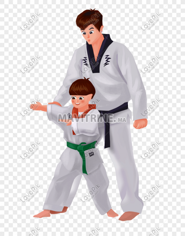 Coach de sport taekwondo