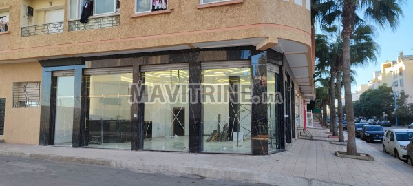 MAGASIN AMENAGE CAFE -  2 FACADE A NASSIM - CASABLANCA