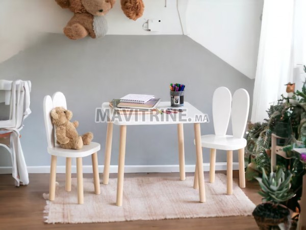 table et 2 chaises a vos enfant