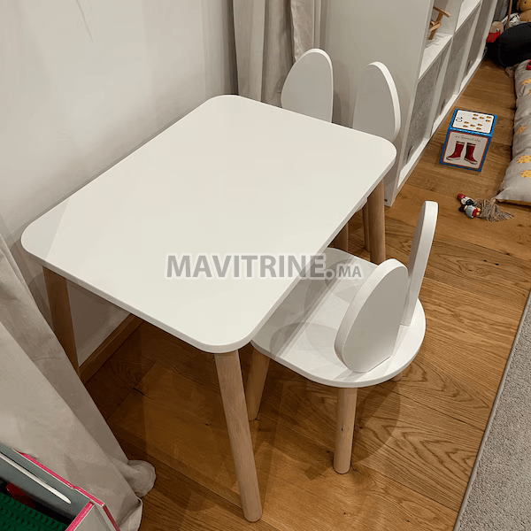 table et 2 chaises a vos enfant