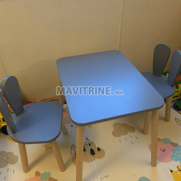 table et 2 chaises a vos enfant