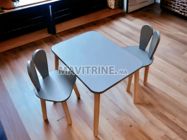 table et 2 chaises a vos enfant