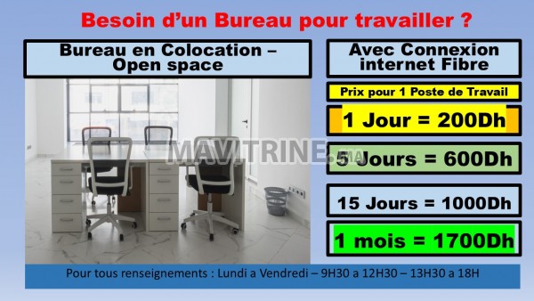 BUREAU EN OPEN SPACE   ** PROMOTION **